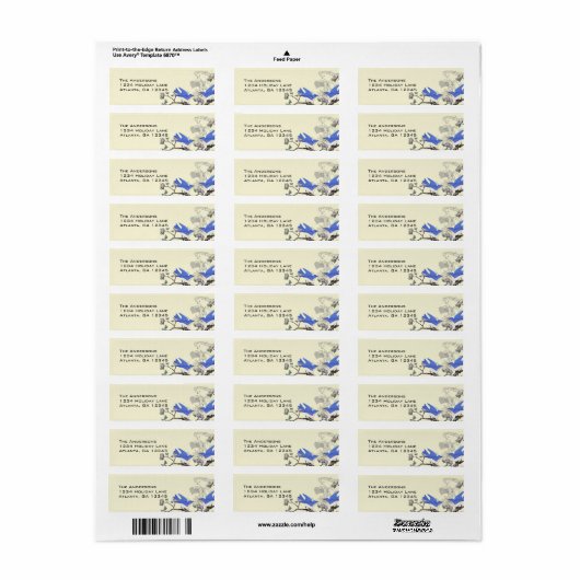 Bluebird Labels Felt #2 (Full Sheet)