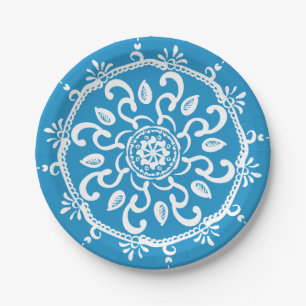 Bluebird Mandala Papieren Bordje