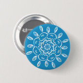 Bluebird Mandala Ronde Button 5,7 Cm (Voorkant /achterkant)