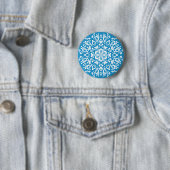 Bluebird Mandala Ronde Button 5,7 Cm (In situ)