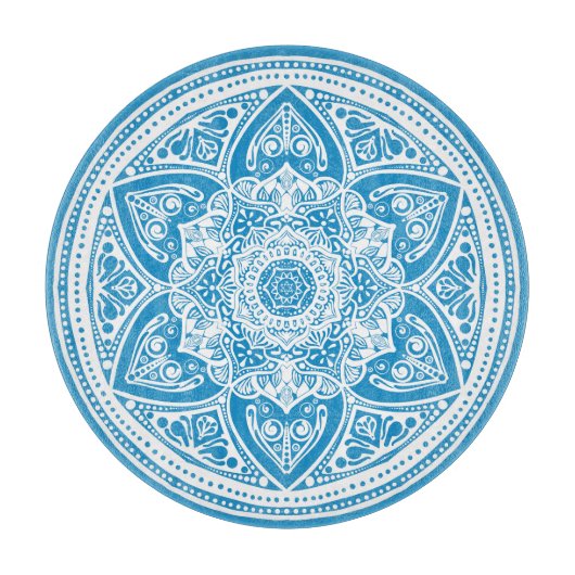 Bluebird Mandala Snijplank (Voorkant)