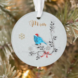 Bluebird & Mom Ornament