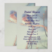 Bluebird Nature Bridal Shower  Kaart (Voorkant / Achterkant)