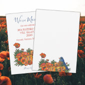 Bluebird Nouveau Faire-part d'adresse