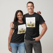 Bluebird on Branch Victor Hugo Inspirerend gedicht T-shirt (Unisex)