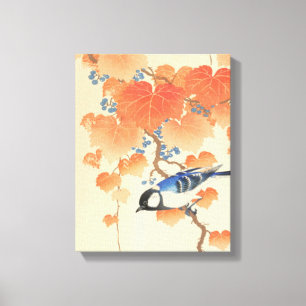 Bluebird op een Paulownia Tree Canvas Print