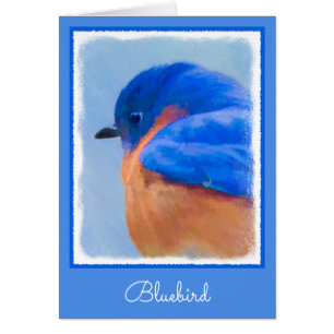 Bluebird Painting - Original Bird Art