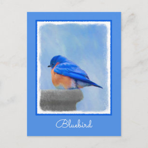 Bluebird Painting - Original Bird Art Briefkaart