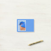 Bluebird Painting - Original Bird Art Post-it® Notes (Op bureau)
