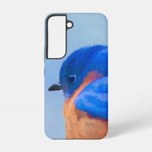 Bluebird Painting - Original Bird Art Samsung Galaxy Hoesje