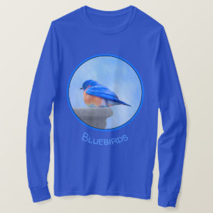 Bluebird Painting - Original Bird Art T-shirt