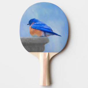 Bluebird Painting - Original Bird Art Tafeltennisbatje
