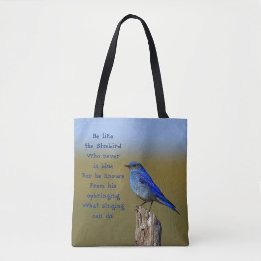 Bluebird Quote Draagtas (Voorkant)