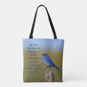 Bluebird Quote Draagtas (Achterkant)