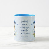 Bluebird Schrift Mok Birdhouse Ecclesiastes (Midden)