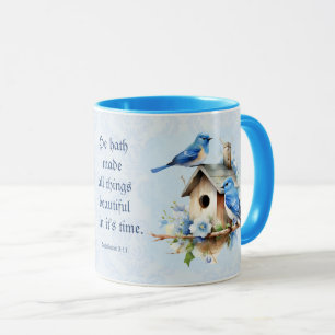 Bluebird Schrift Mok Birdhouse Ecclesiastes
