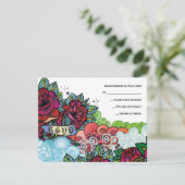 BLUEBIRD STAR OF DAVID Bat mitzvah Carte de répons (Debout devant)