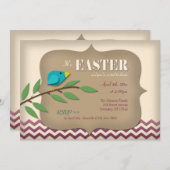 Bluebird sur une succursale Scrapbook Invitations  (Devant / Derrière)