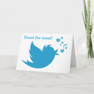BLUEBIRD VAN BLADZIJNDE TWEEËN DIE JE BIEDDAG BENT KAART