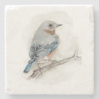 Bluebird Vrouw Stone Onderzetter