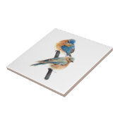 Bluebird Waterverf Art Decor Tegeltje (Zijkant)