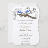  Bluebird Wedding Invitting #2 Kaart (Voorkant)