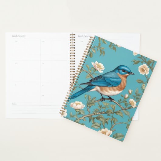 Bluebird William Morris Inspiré Turquois (Devant avec enveloppe)