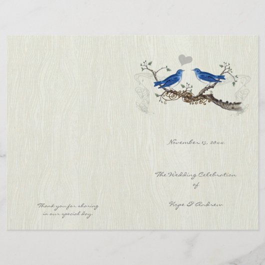  Bluebird Woodgrain Programme (Voorkant)