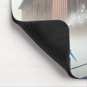 Bluebird zingen in ochtendmist muismat (Hoek)