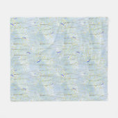 Bluebirds bomen en lucht fleece deken (Voorkant (Horizontaal))