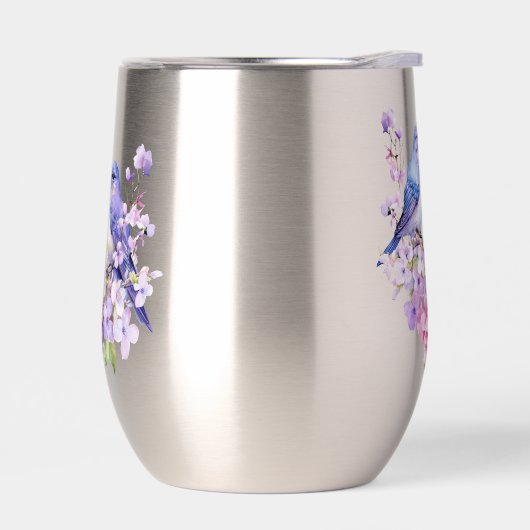 Bluebirds Dans Les Fleurs Lilac (Gauche)