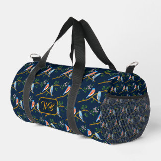 Bluebirds Duffel Bag Dark Blue Plunjezak