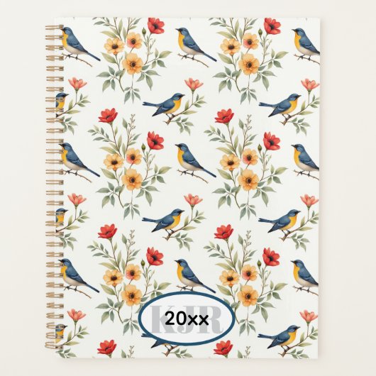 Bluebirds et Fleurs (Devant)