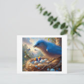 Bluebirds Hatch, Briefkaart (Staand voorkant)