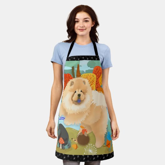 BLUEBIRDS OF HAPPINESS Chow grooming chef craft Schort (Gedragen)