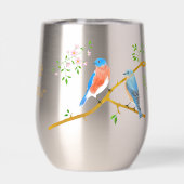 Bluebirds Staineless Steel Vin Tumbler (Arrière)