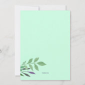 Bluebirds sur une invitation de succursale (Dos)