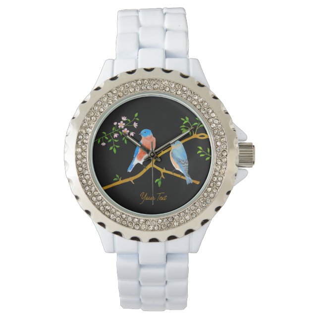 Bluebirds Vrouwen Horloge (Voorkant)