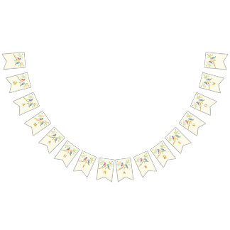 Bluebirds Wedding Bunting Flags Vlaggetjes