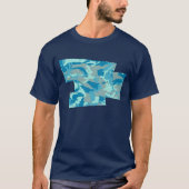 BlueBlast Camo Pattern Blown Pixel T-shirt (Voorkant)