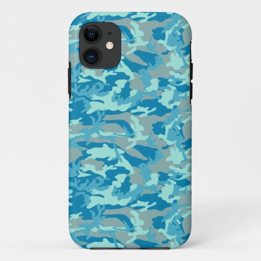 BlueBlast Camo Pattern Case-Mate iPhone Case (Achterkant)