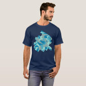 BlueBlast Camo Pattern Digital Sketch T-shirt (Voorkant volledig)