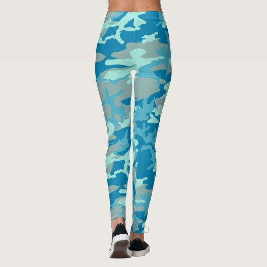 BlueBlast Camo Pattern Leggings (Achterkant)