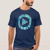 BlueBlast Camo Pattern Press Play T-shirt (Voorkant)