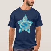 BlueBlast Camo Pattern Star T-shirt (Voorkant)