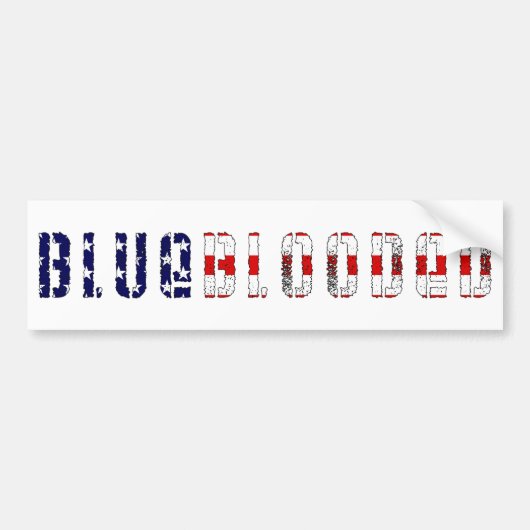 bluebloed. bumpersticker (Voorkant)
