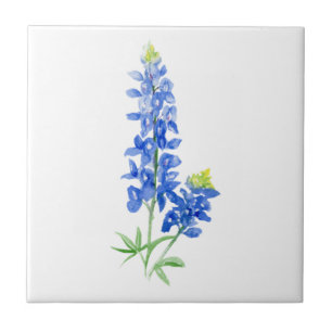 Bluebonnet 7 Ceramic Tile Tegeltje