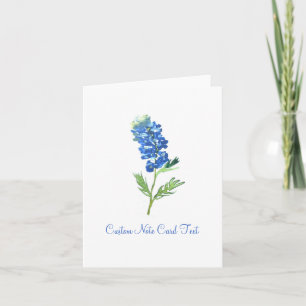 Bluebonnet Bloemen Texas Elegante Kunst Notitiekaartje