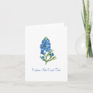 Bluebonnet Bloemen Texas Elegante Kunst Notitiekaartje