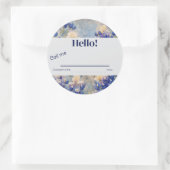 Bluebonnet, Boho Country, Zelfintroductie Ronde Sticker (Tas)